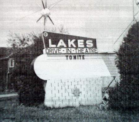 Lakes Drive-In Theatre - Lakes Up Marquee-Date Unknown (newer photo)